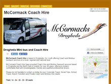 Tablet Screenshot of mccormackcoachhire.ie